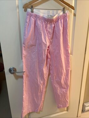 Pink Cotton Lounge Pants
